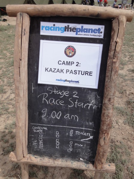 Informaiton board at campsite