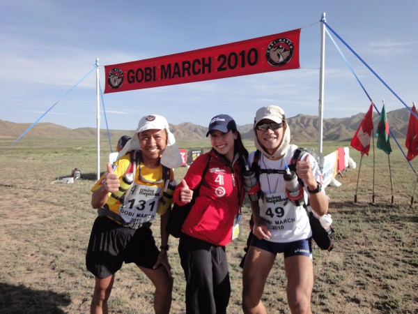 With charming staff lady