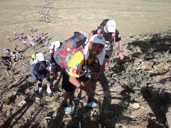 Geroge is moving uphill