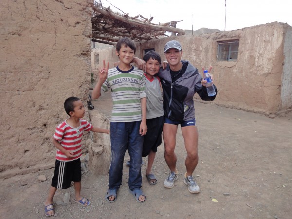 Photo with kids of the village
