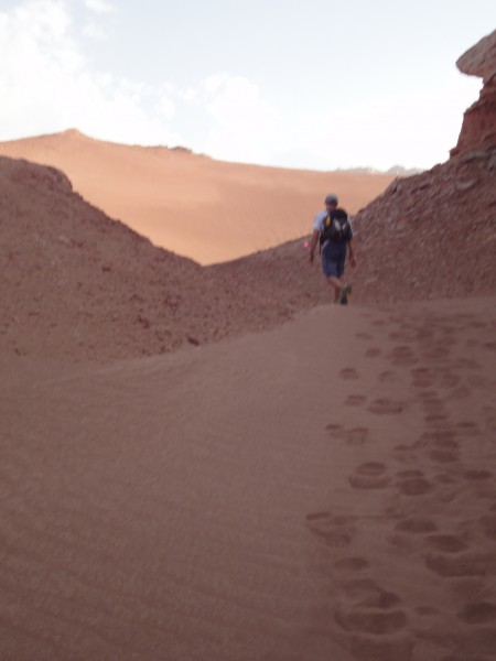 We walking in the Gobi desert